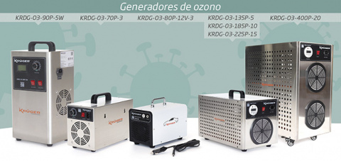Los generadores de ozono de KRÜGER ofrecen esterilización ecológica y ozonización de agua.
