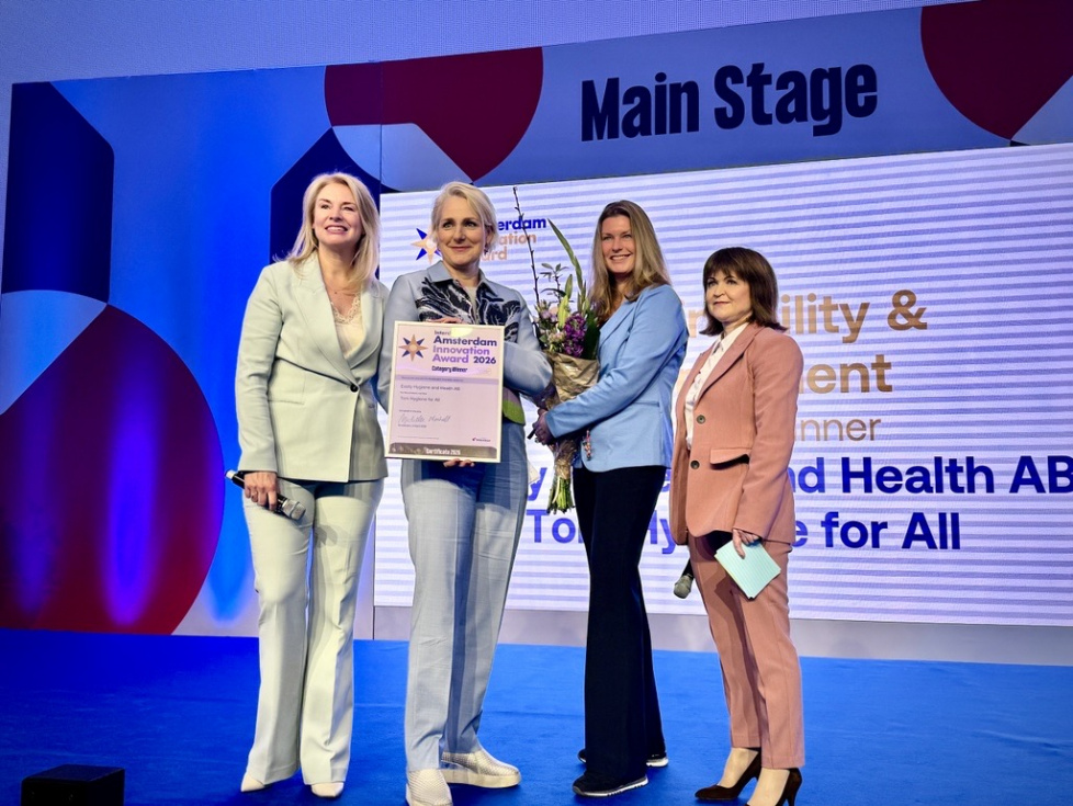 Tork, reconocida por impulsar la higiene inclusiva en los Amsterdam Innovation Awards en Interclean 2026