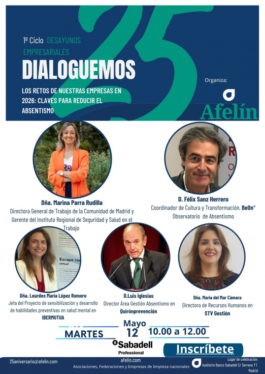 Nuevos ponentes confirmados para la segunda jornada del Ciclo 'Dialoguemos' de AFELÍN