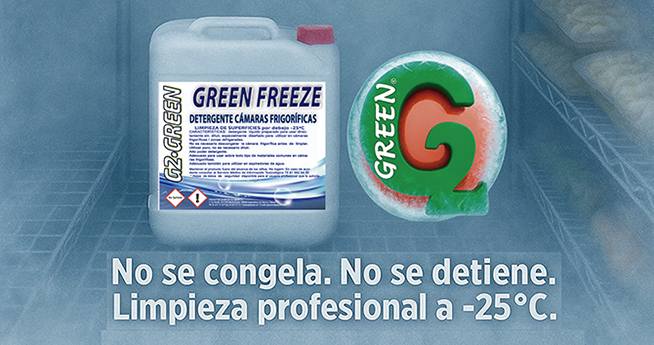 Nuevo detergente G2 Green específico para cámaras frigoríficas