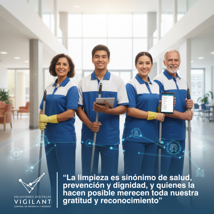 Vigilant reconoce la labor esencial del personal de limpieza en su día a día
