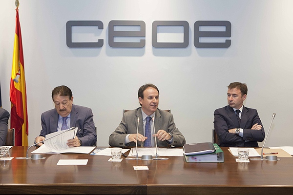 Jesús Martín, presidente de AELMA, durante la celebración de la Asamblea General que se celebró en la sede de la CEOE.